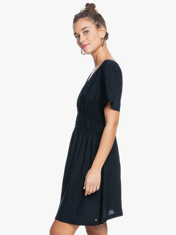 Roxy Juniors Serenity Massage Woven Dress  Anthracite Size L