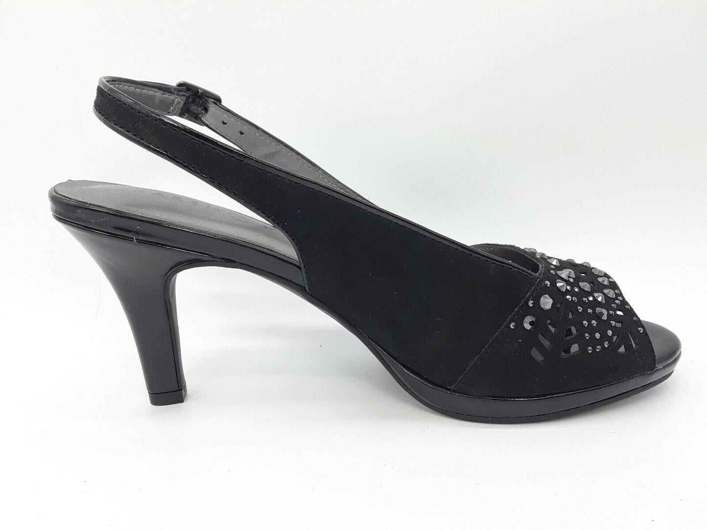 Karen Scott Women's Brooke Slingback Pumps  Color Black Micro Size 7M