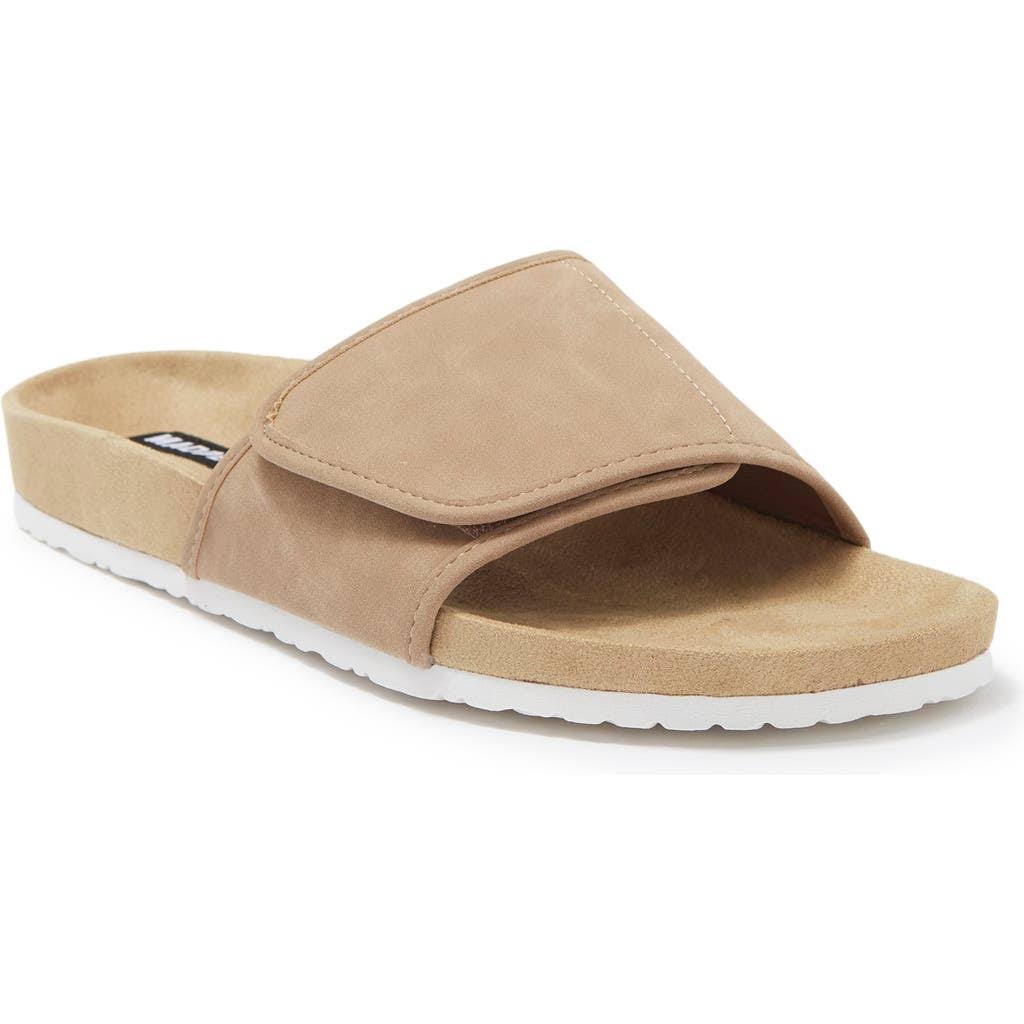 Madden Men Men's Taisto Slide Sandals  Taupe Suede Size 9