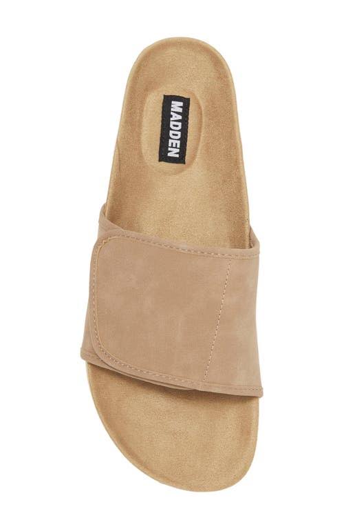 Madden Men Men's Taisto Slide Sandals  Taupe Suede Size 9