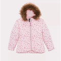 Rothschild Foil Print Puffer Pocket Jacket  Color Pink Hearts Size 3T