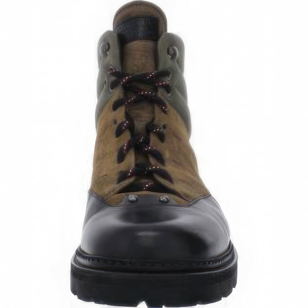 Bally Men's Zeber 24 Suede Lace Up Hiking Boots  Color Tan/Green/Black Size 11D