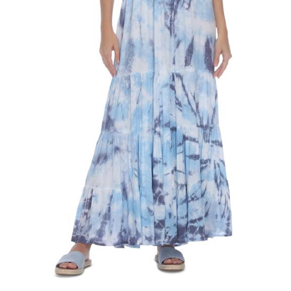 Raviya Tie-Dye Strapless Maxi Cover-Up  Color Sky Tie Dye Size M
