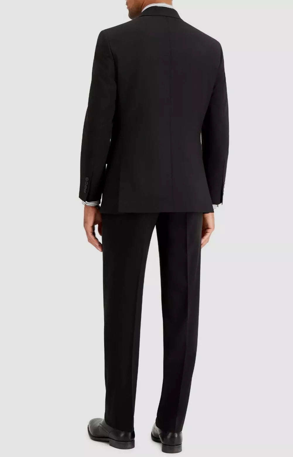 Nautica Men's Modern-Fit Bi-Stretch 2-pc Suit  Color Black Solid Size 52R 47 Waist