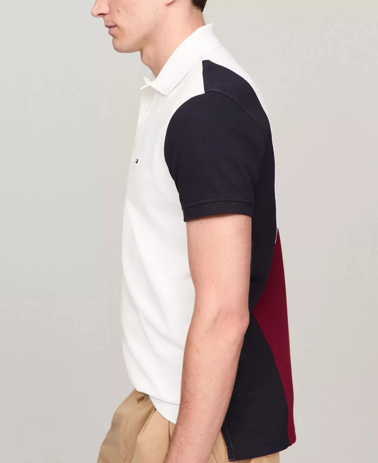 Tommy Hilfiger Men's Regular-Fit Back Flag Polo Shirt  White Size S (No Tag)