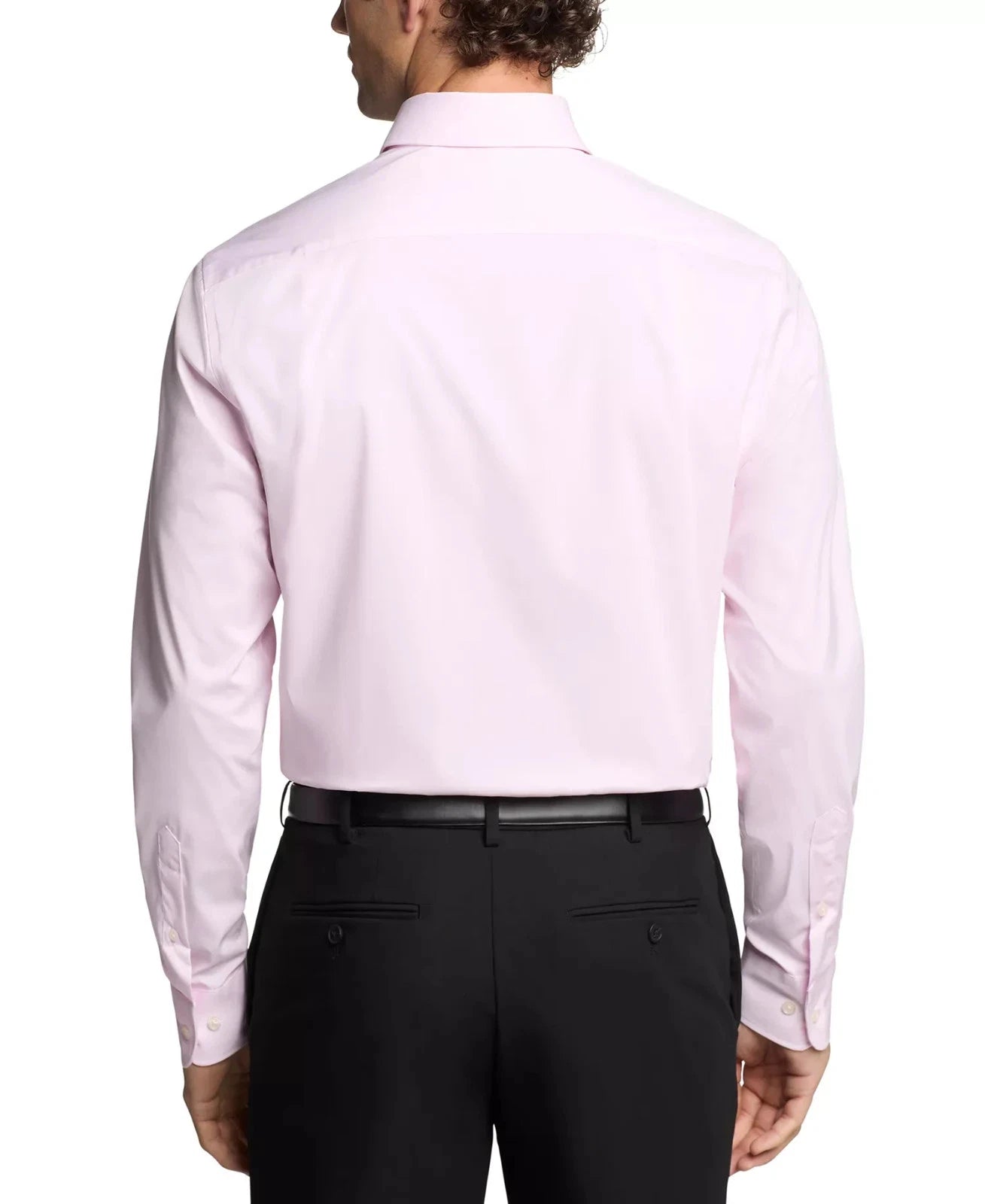 Tommy Hilfiger Men's Regular-Fit THFlex Stretch Dress Shirt  Classic Pink Size XL