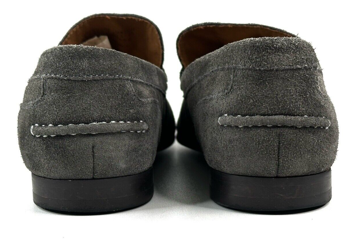 Kenneth Cole Reaction Men's Crespo 2.0 Suede Bit Loafers  Dark Grey Size 10