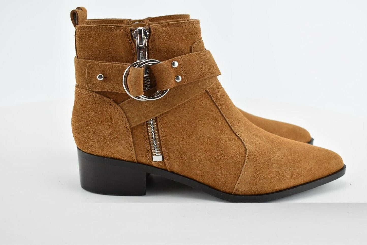 Nine West Women's Collin Ankle Boots   Color Dark Natural Suede Size 7M