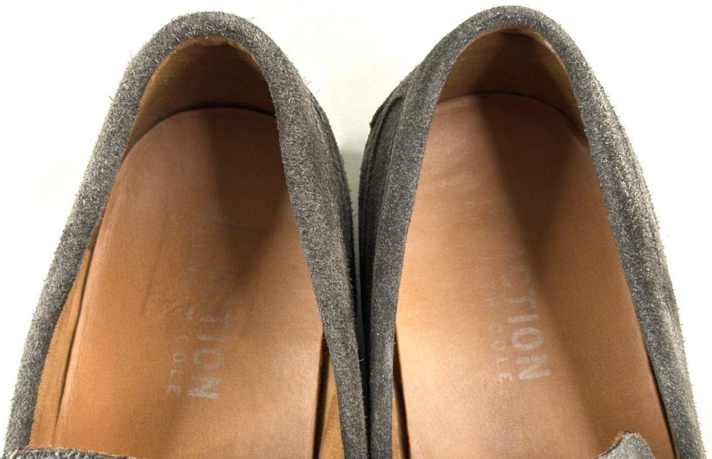 Kenneth Cole Reaction Men's Crespo 2.0 Suede Bit Loafers  Dark Grey Size 10