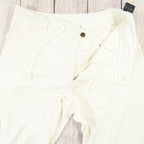 ALFANI MENS RIBBED VELVET TEXTURED PANTS Color Winter Ivory Size L