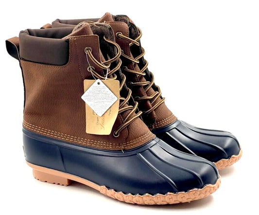 Weatherproof Vintage Men's Adam Duck Boots  Color Tan Leather Size 11