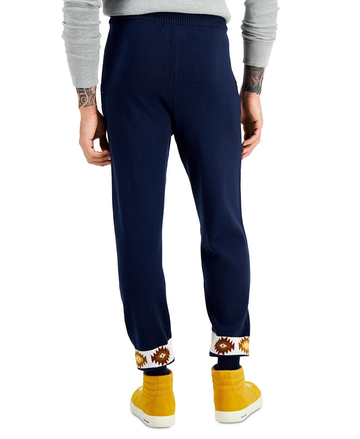 Sun + Stone Men's Matty Cotton Jogger Pant  Color Basics Navy Size L