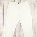 ALFANI MENS RIBBED VELVET TEXTURED PANTS Color Winter Ivory Size L