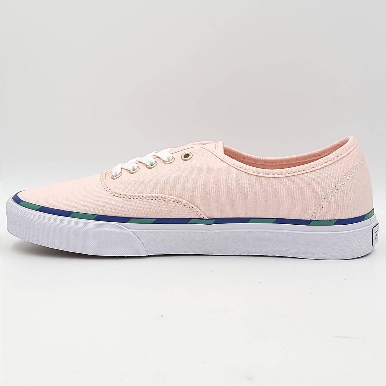 Polo Ralph Lauren Men's Keaton Leather-Trim Canvas Sneaker  Color Carmel Pink Size 11.5