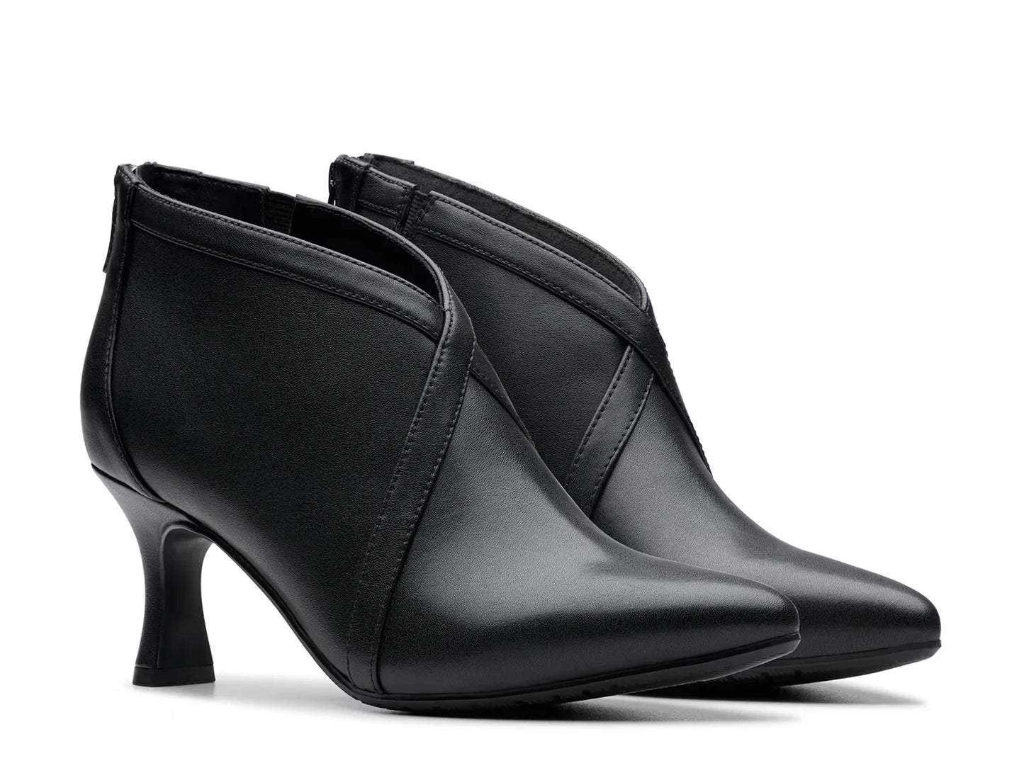 Clarks Women's Kataleyna Sol Boots  Black Leather Size 7