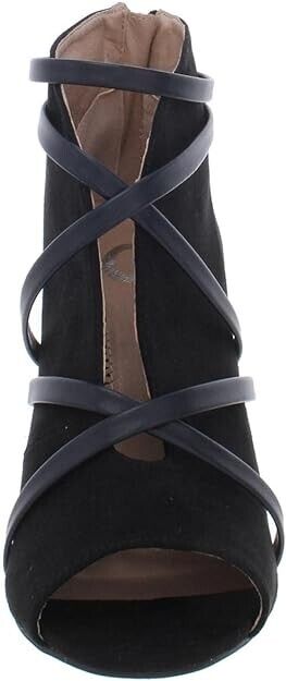 Journee Collection Women's Samara Center Cutout Bootie  Color Black Size 11M