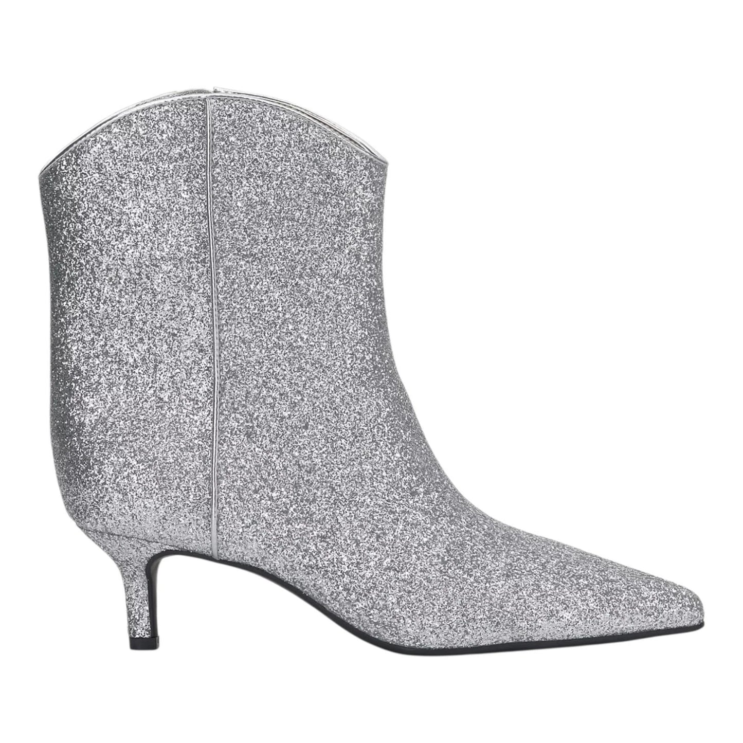 On 34th Women's Aatira Tulip Booties  Silver Glitter Size 8
