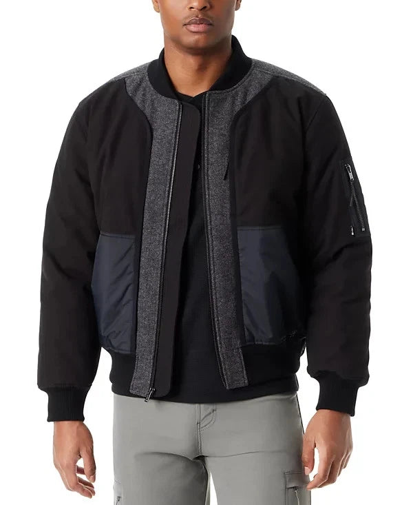 BASS OUTDOOR Men's Hero Bomber Jacket  Black Beauty Size 2XL