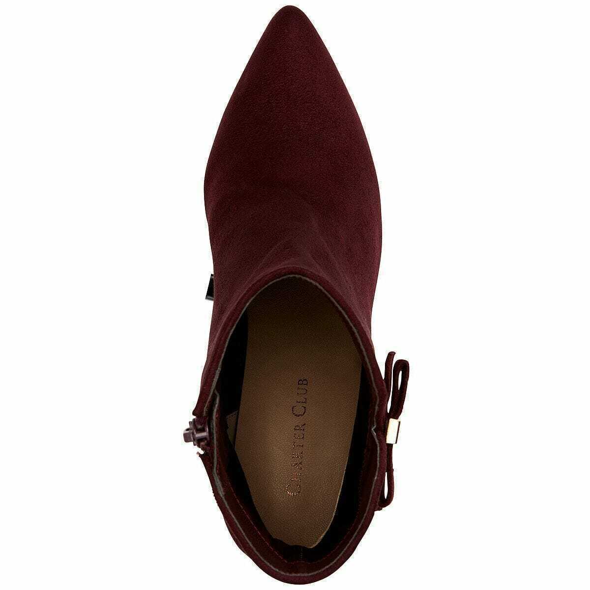 Charter Club Women's Charlette Dress Booties  Color Red Size 9M