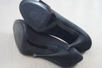 Stuart Weitzman Women's Ringbling Formal Dress Pumps  Black Satin Size 9.5