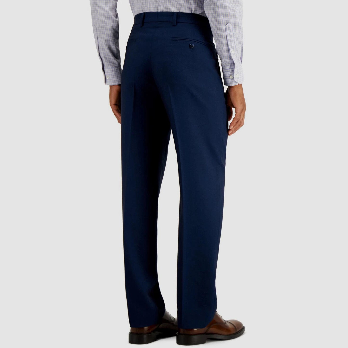 Nautica Men's Modern-Fit Bi-Stretch Suit Dress Pants  Blue Birdseye W43xL31