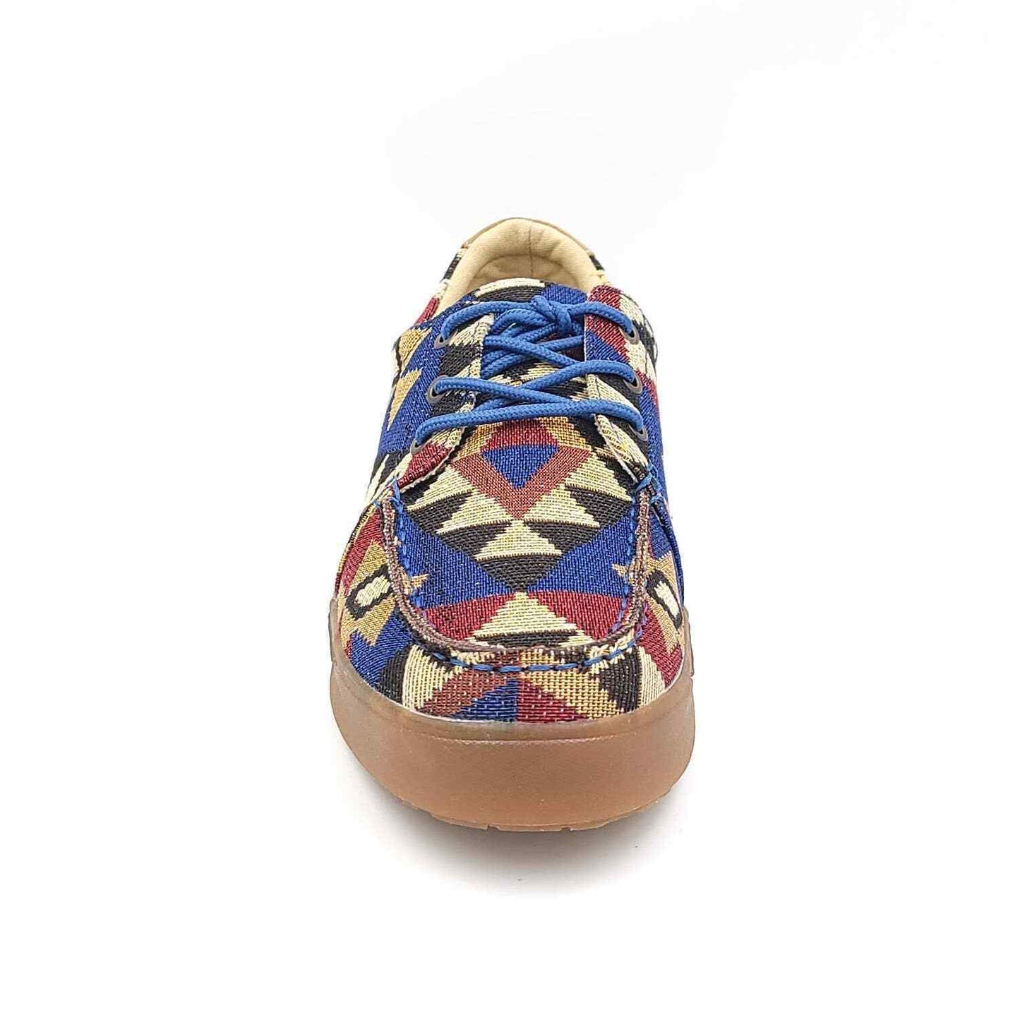 Sun+Stone Men's Nash Lace-Up Sneakers  Blue Geo Size 9