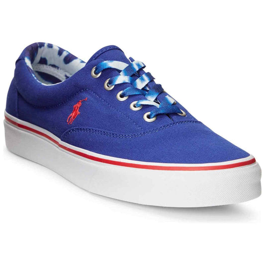 Polo Ralph Lauren Men's Keaton Canvas Sneakers  Hrt Royalred Size 9