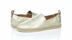 Gentle Souls by Kenneth Cole Women's Lizzy A-Line Sporty Flats  Color Ice Gold Size 9.5M