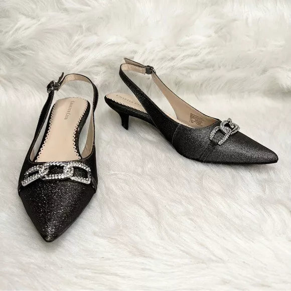 Charter Club Women's Griggs Evening Pumps  Color Pewter Metallic Size 9M