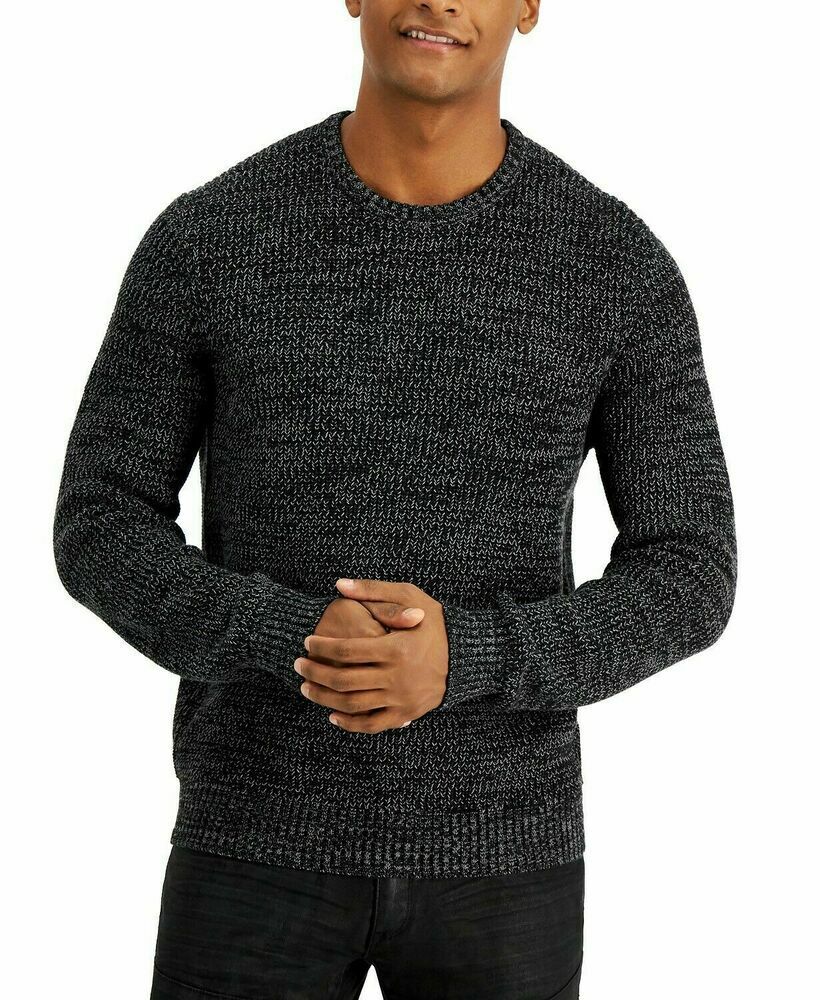 INC International Concepts Men's Page Sweater  Deep Black Size 2XL