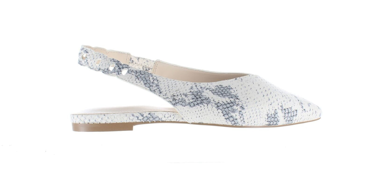 Cole Haan Women's Merrit Skimmer Non-Heeled Slingbacks  Ivory Roccia Size 9B