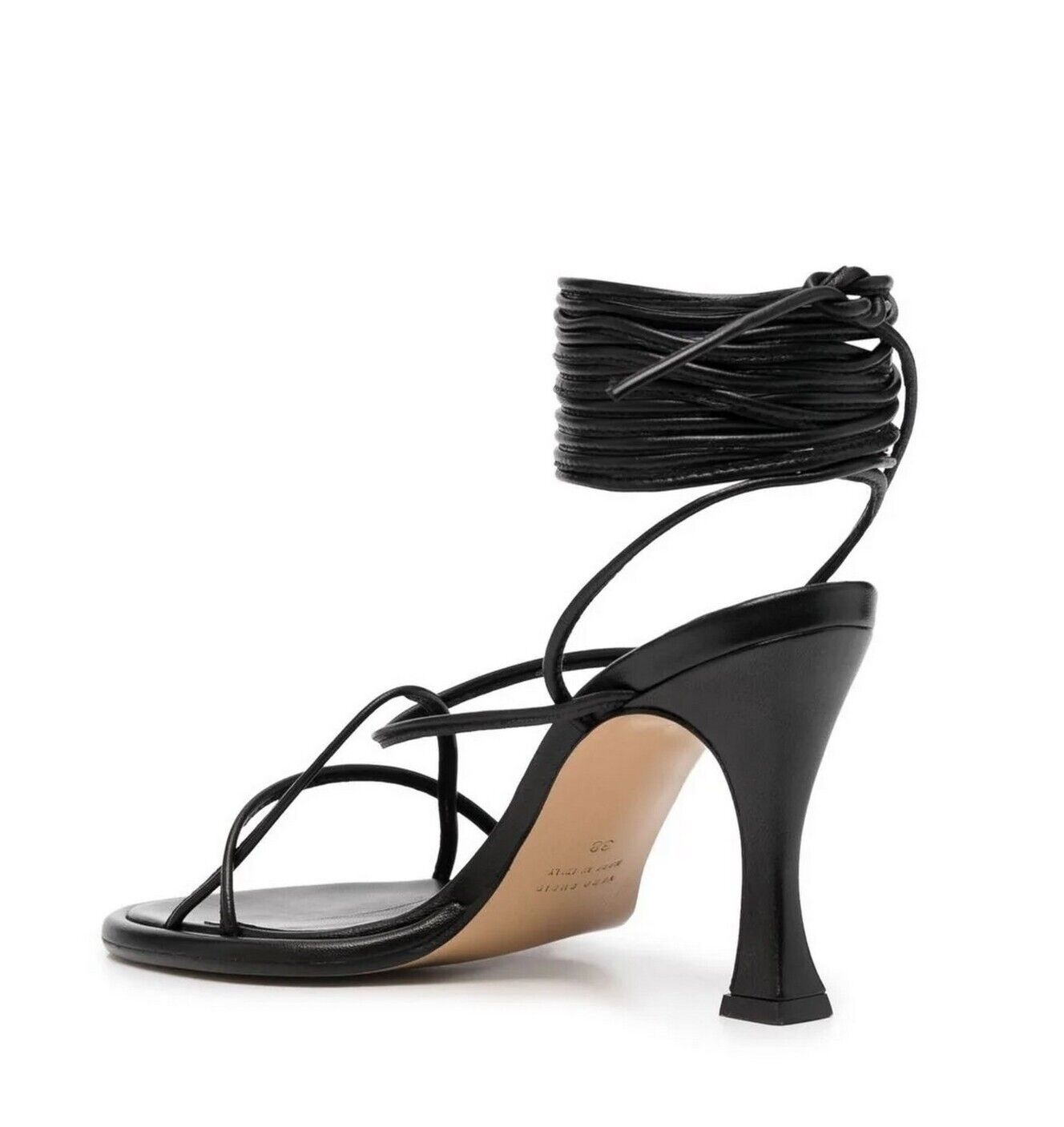 ILIO SMERALDO Ilenia 02 STRAPPY SANDAL  Color Black Size EU 39/US 8