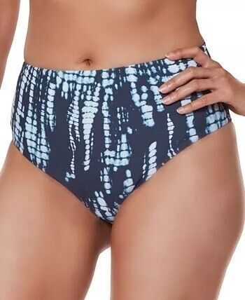 Bar III Tie-Dyed High-Rise Bikini Bottoms  Color Ink Well Size M