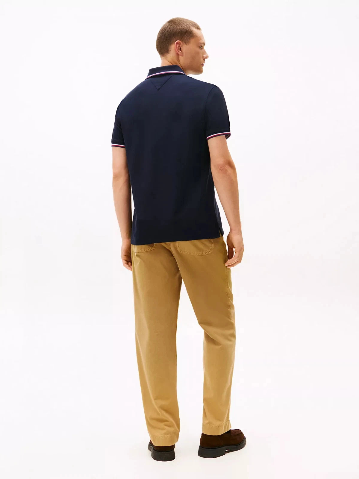 Tommy Hilfiger Men's 1985 Slim-Fit Tommy Wicking Polo  Desert Sky Size M