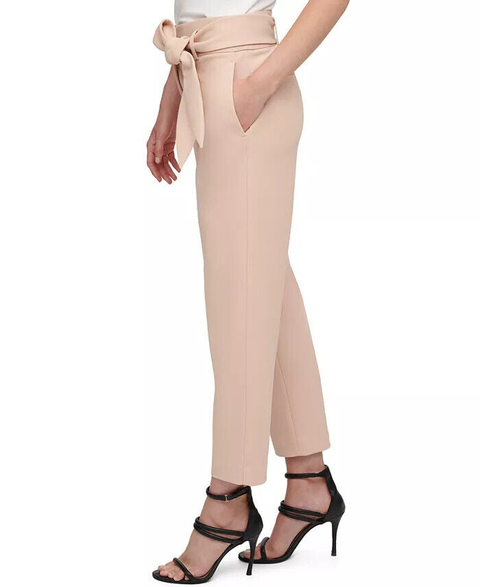DKNY Women's Belted Suit Pants  Color Light Pink Size 10