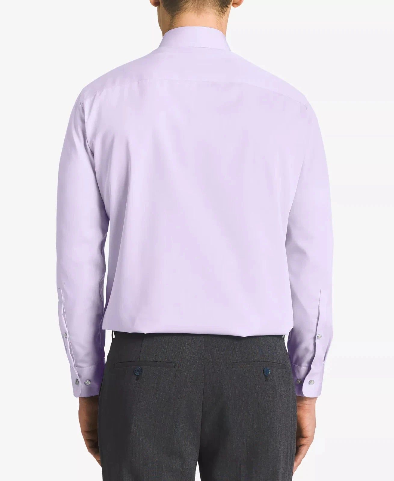 Calvin Klein STEEL Men's Classic Fit Non-Iron Dress Shirt   Lilac 16 34/35