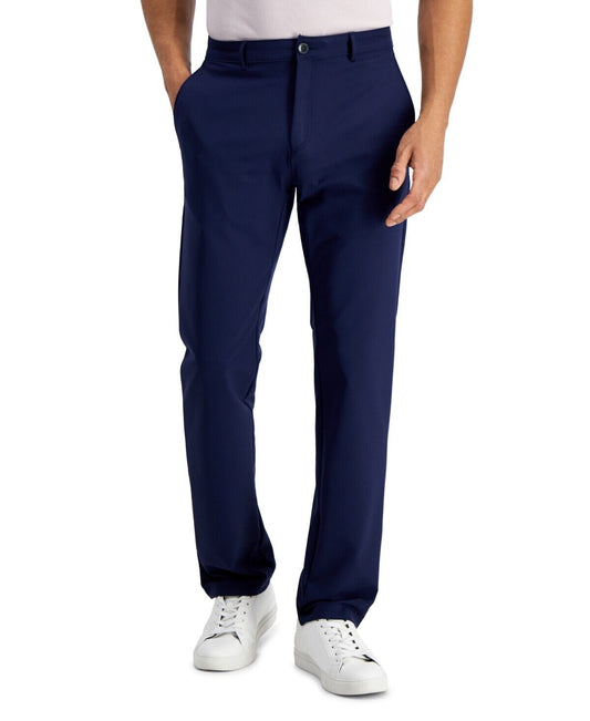 Alfani Men's Regular-Fit Solid Tech Pants  Navy Size W40xL32