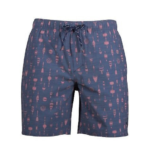 Salt Life Men's Buoy Aqua Board Shorts  Washed Navy Size 2XL