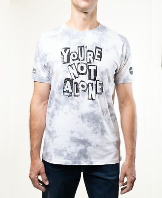 Lazer Men's Tie Dye Charity T-Shirt  Color Gray Size 2XL