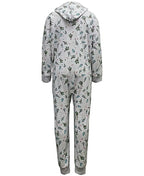 Family Pajamas Men's Tree-Print Hooded 1-Pc Pajama  Color Festive Trees Size L