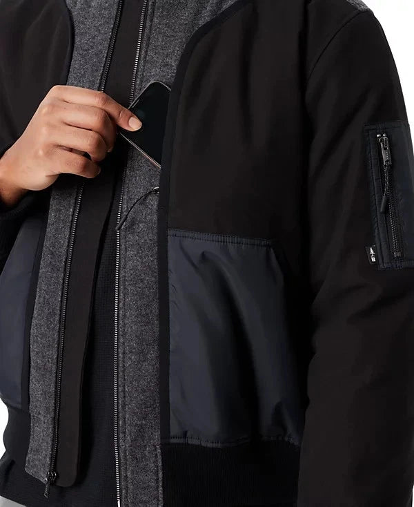 BASS OUTDOOR Men's Hero Bomber Jacket  Black Beauty Size 2XL