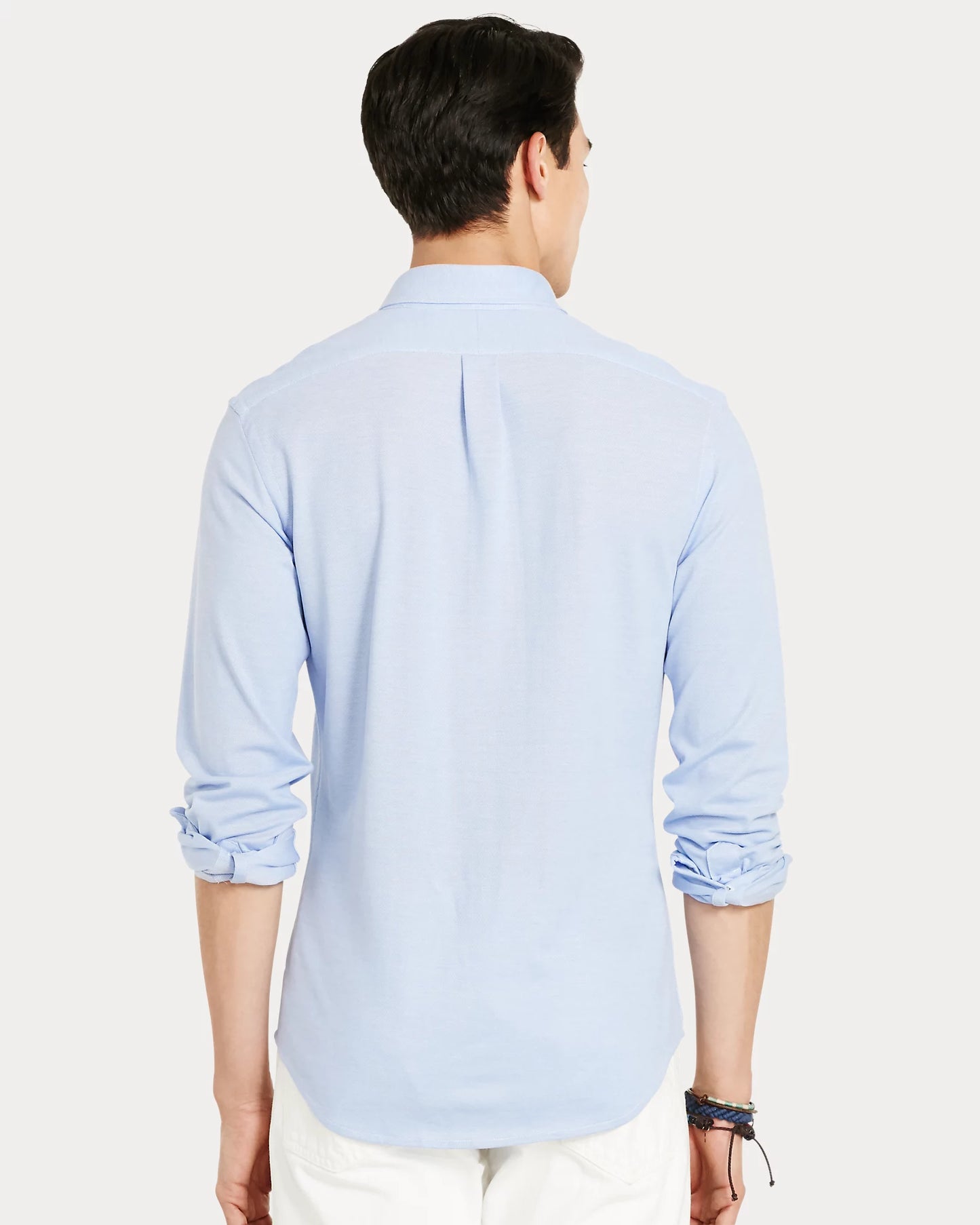 Polo Ralph Lauren Men's Classic-Fit Button Down Collar Solid Dress Shirt  Color Blue Size 16 34/35