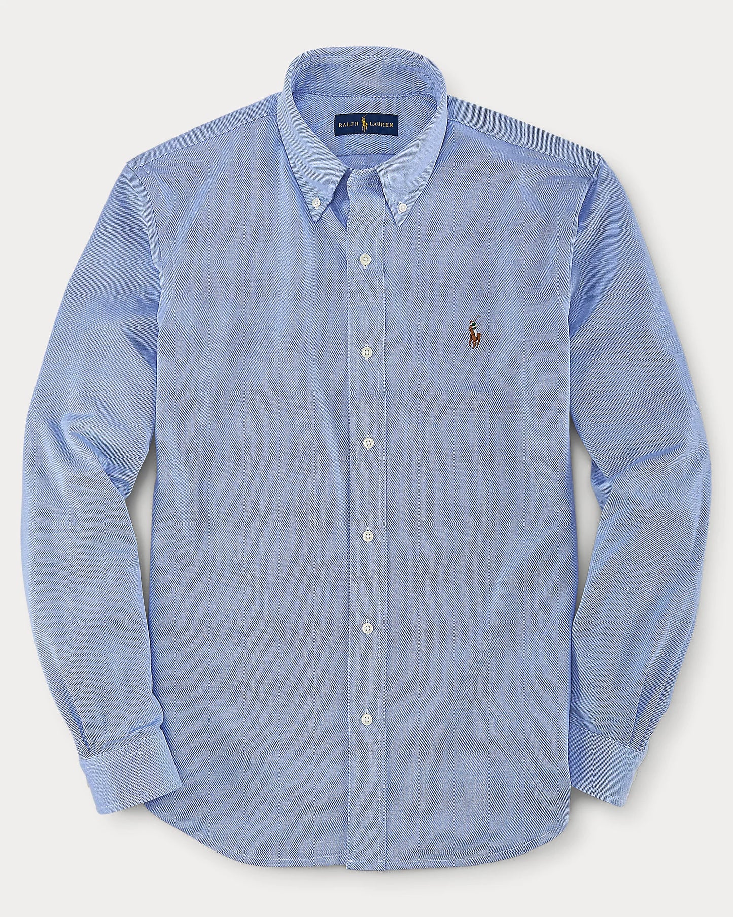 Polo Ralph Lauren Men's Classic-Fit Button Down Collar Solid Dress Shirt  Color Blue Size 16 34/35