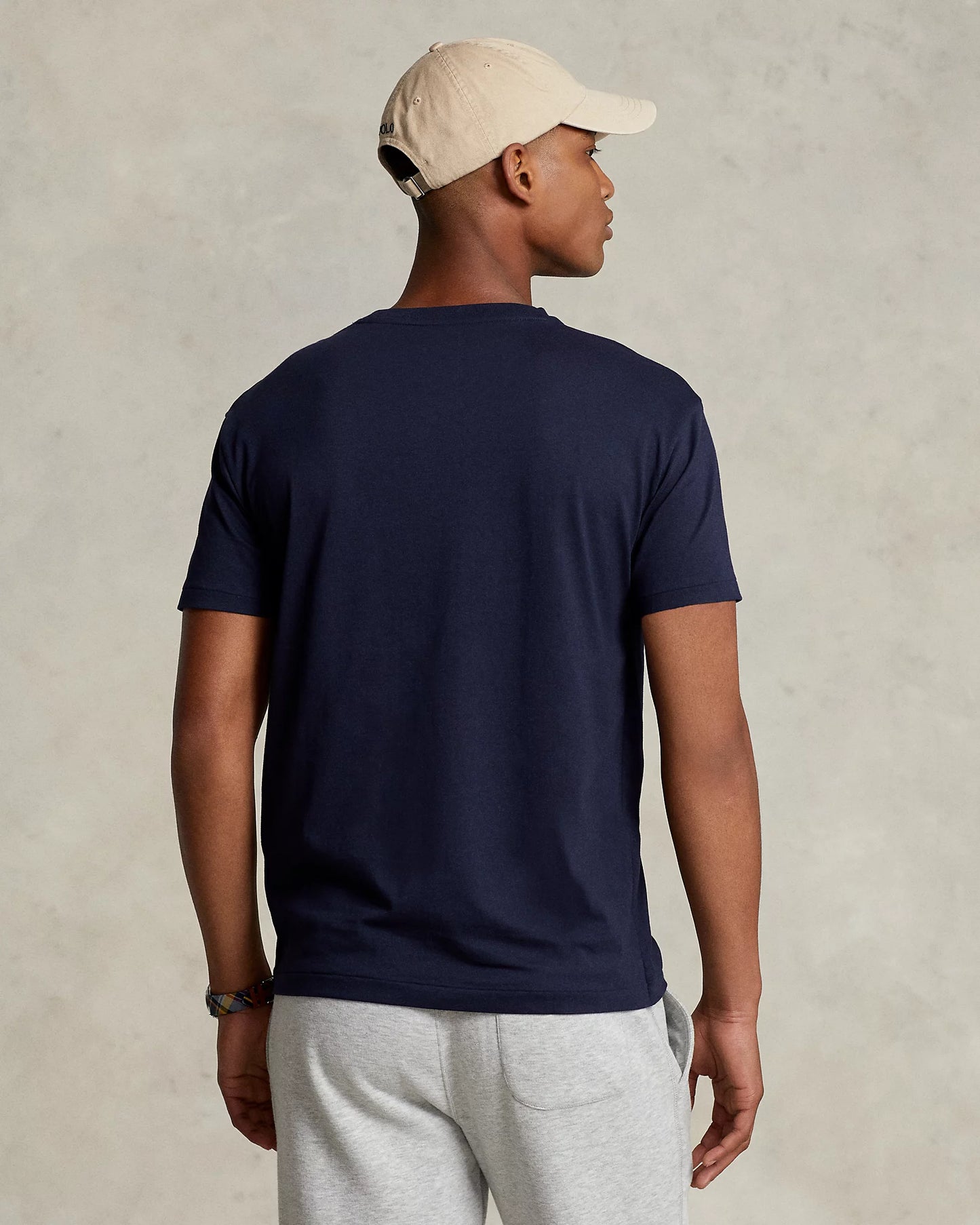 Polo Ralph Lauren Men's Classic-Fit Cotton V-Neck T-Shirt  Color Ink Blue Size M
