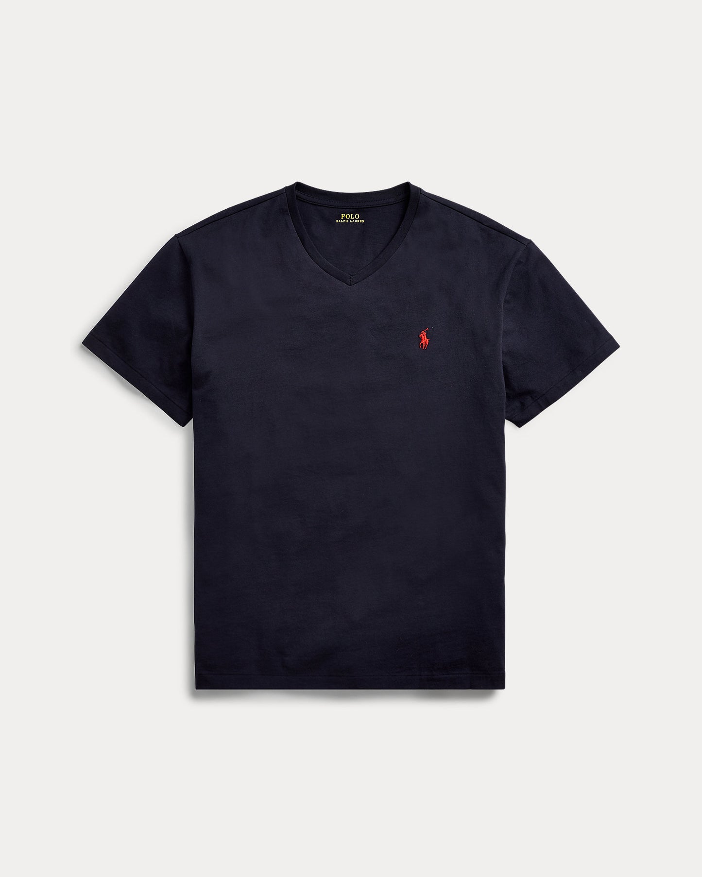 Polo Ralph Lauren Men's Classic-Fit Cotton V-Neck T-Shirt  Color Ink Blue Size S