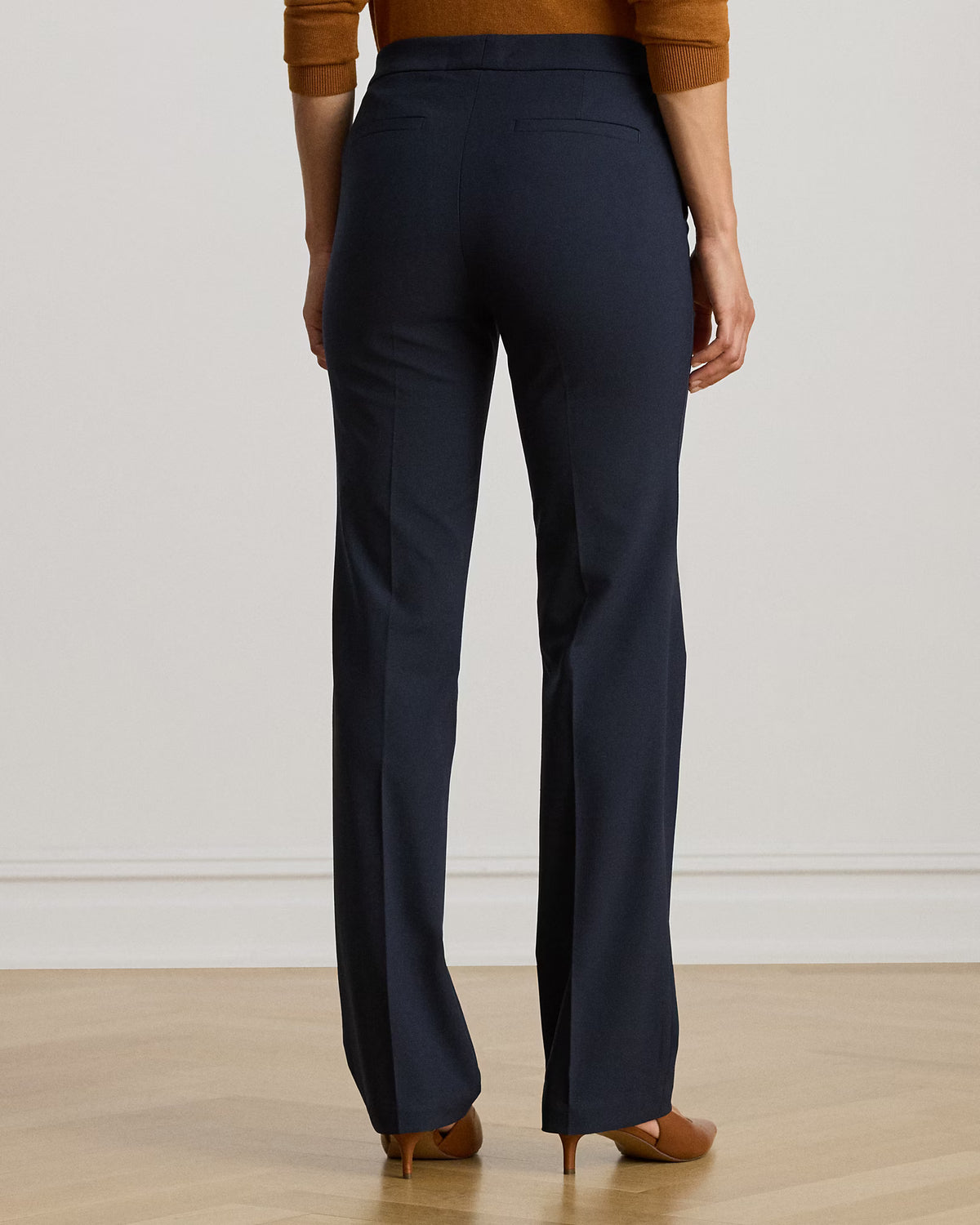 LAUREN RALPH LAUREN Women's Quartilla Straight-Leg Pants  Navy Size 4