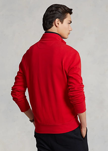 Polo Ralph Lauren Men's Luxury Jersey Quarter-Zip Pullover  Rl 2000 Red Size L