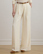 LAUREN RALPH LAUREN Women's Double-Faced Georgette Wide-Leg Pants  Mascarpone Cream Size 4