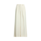 LAUREN RALPH LAUREN Women's Double-Faced Georgette Wide-Leg Pants  Mascarpone Cream Size 4