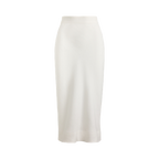 LAUREN RALPH LAUREN Women's Chancey Linen Midi Pencil Skirt  White Size 0
